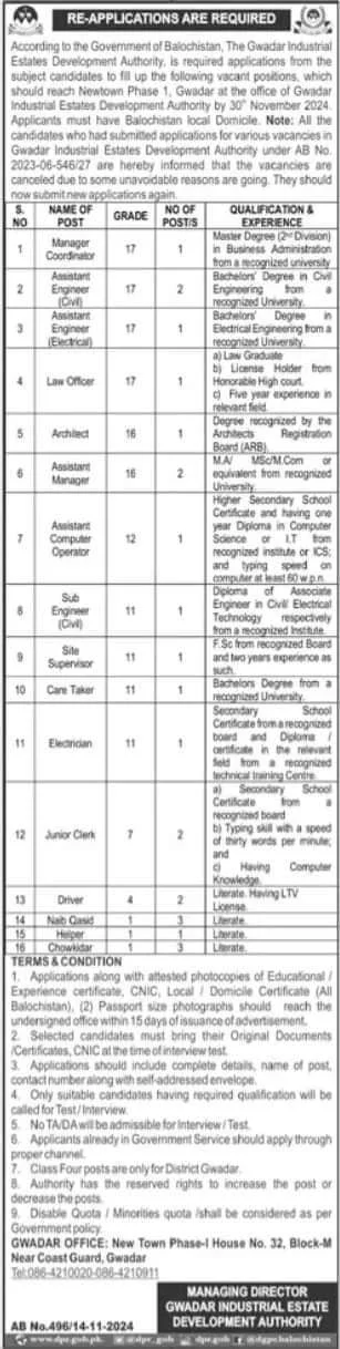 	Gwadar Industrial Estate Development Authority