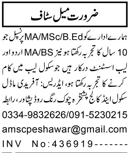 Afridi Model School & College