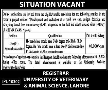 University of Veterinary and Animal Sciences UVAS