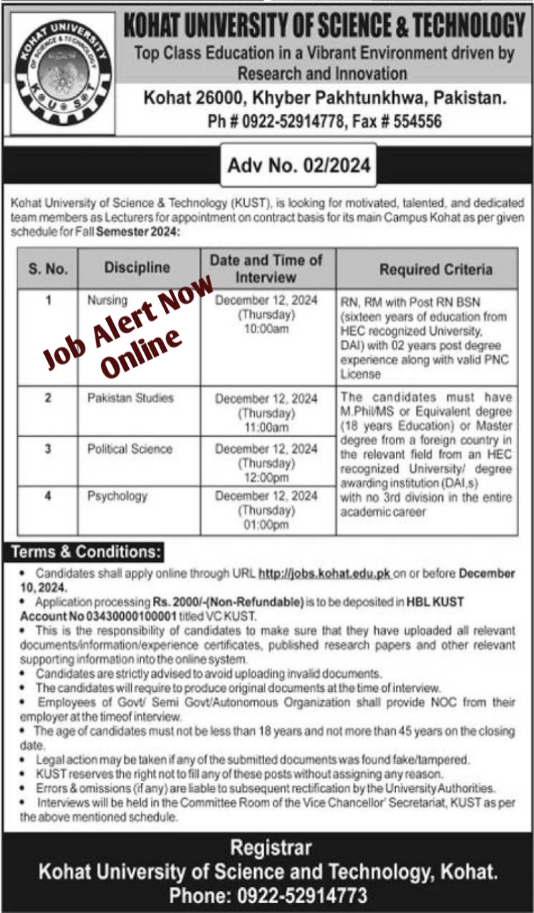 Kohat University of Science & Technology