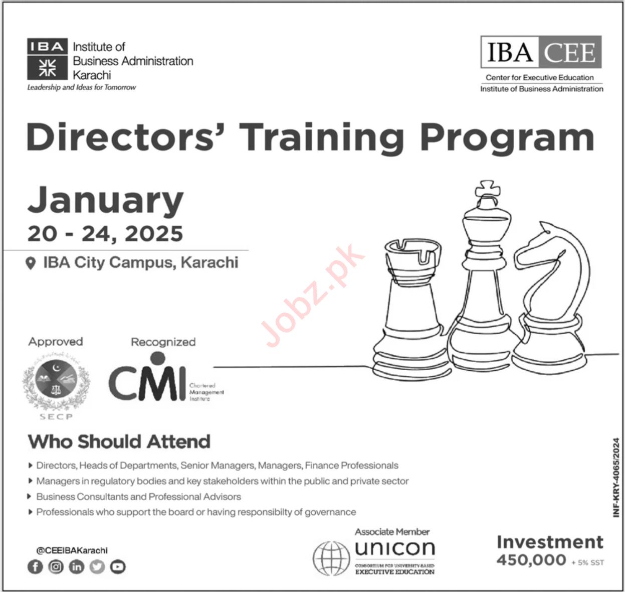 Training Program 2025 at the Institute of Business Administration